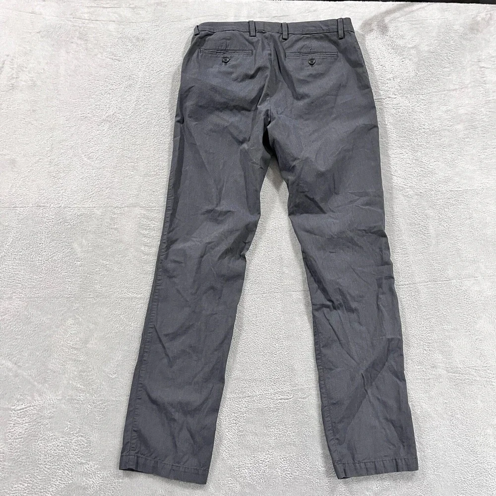Banana Republic‎ Kentfield Pant Men's 32x34 Long Gray Slim Fit Cotton